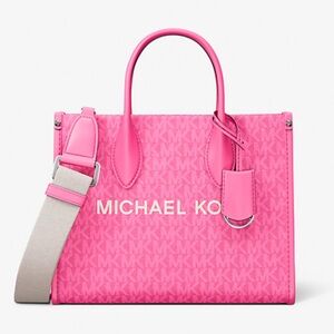Michael Kors Mirella Small Signature Logo Crossbody Bag
Dragonfruit 
NWT